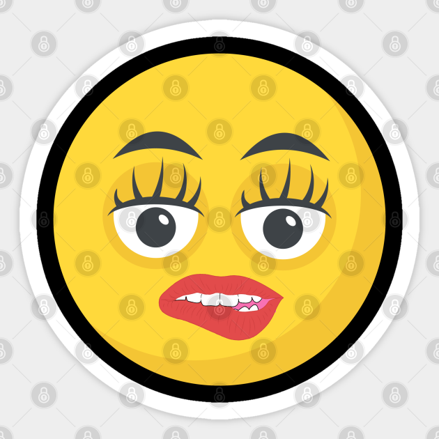 Bite Lip Emoji | Sitelip.org